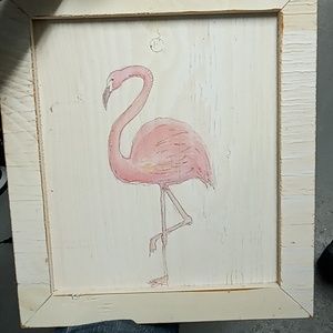 Flamingo wall art